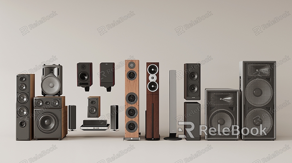 Modern Audio Sound Combination Home Theater Hanging Sound Floor Sound model