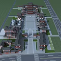 Chinese ancient building Chang'an Datang realm 3d model