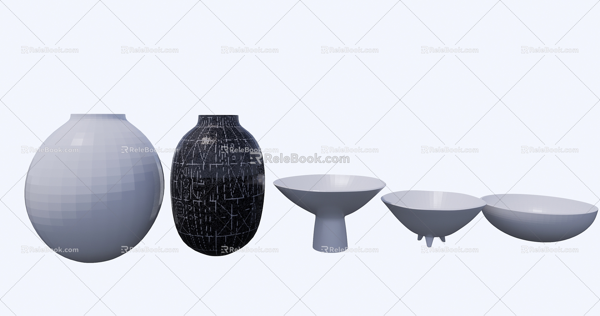 Modern Pottery Pot Ceramics 3d model