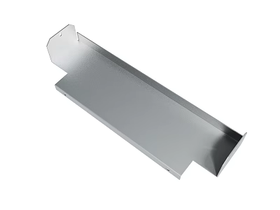 Stainless Steel Long Bracket with Flat Surface for Industrial Use 3d model
