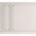 Classic White Background Wall With Decorative Frame Molding And Panel Design 3d model