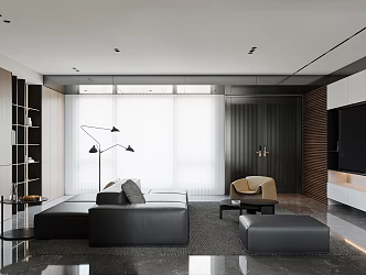 Dining Room Sofa Coffee Table Combination Dining Table and Chair Island Combination Cabinet Chandelier Floor Lamp 3d model