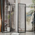 New Chinese Style Screen Partition Screen Partition 3d model