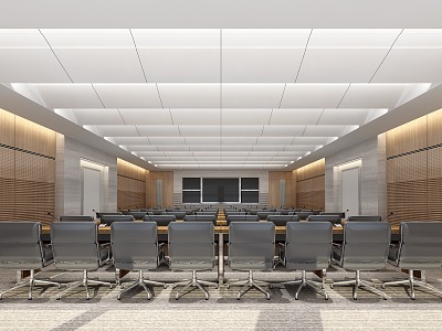 Modern conference room report hall model