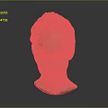 Classical Stone Head Sculpture With Detailed Facial Features And Carved Hair