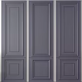 Modern Decorative Gray Wall Paneling For Interior Wall Design With Elegant Paneled Sections 3d model