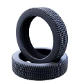 Stacked Car Tires With Deep Tread Pattern For Safe Vehicle Driving