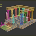 Columns Stone Columns Stone Columns Old Columns Roman Columns Roman Columns Classical Columns Greek Columns 3d model