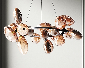 Modern chandelier 3d model