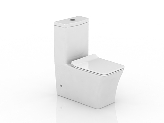 Modern toilet seat 3d model