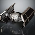 Star Wars Imperial Pilot Character And Alien Creature With TIE Fighter Black Wings Model