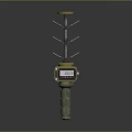 Industrial Device With Yellow Top Digital Display And Metal Support Rod Structure