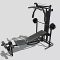Multifunctional Home Gym Fitness Equipment With Weight Bench Barbell Rack And Dumbbells