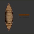 Small Boat Small Wooden Boat Fishing Boat Wooden Boat 3d model