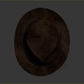 Brown Felt Hat With Stylish Band And Decorative Bow For Daily Wear