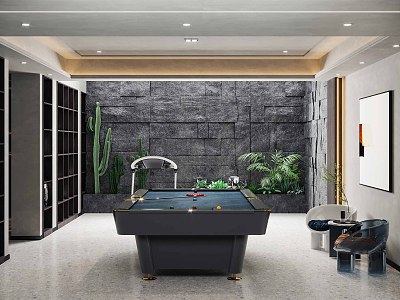 Modern Billiard Room model