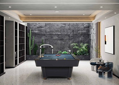 Modern Billiard Room 3d model