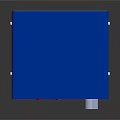 Blue Digital Control Device With Red Button Gray Knob And LED Digital