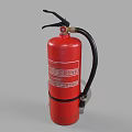 Red Portable Fire Extinguisher For Home Safety With Handle And Nozzle