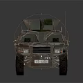 Armored Military Vehicle With Camouflage Paint Top Mounted Weapon And Rugged Exterior Design