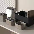 Stylish Woven Storage Baskets For Organizing Clothes In Home Closet With Black Gray Beige Colors