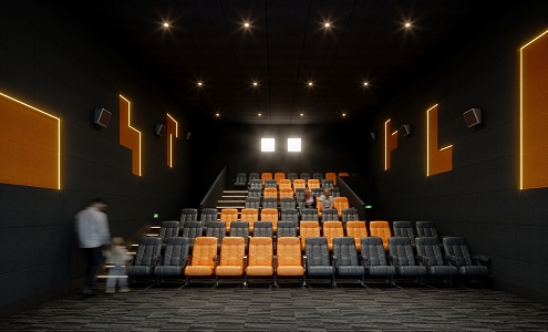 Cinema Hall Cinema Hall Screening Hall Featured Cinema 3d model