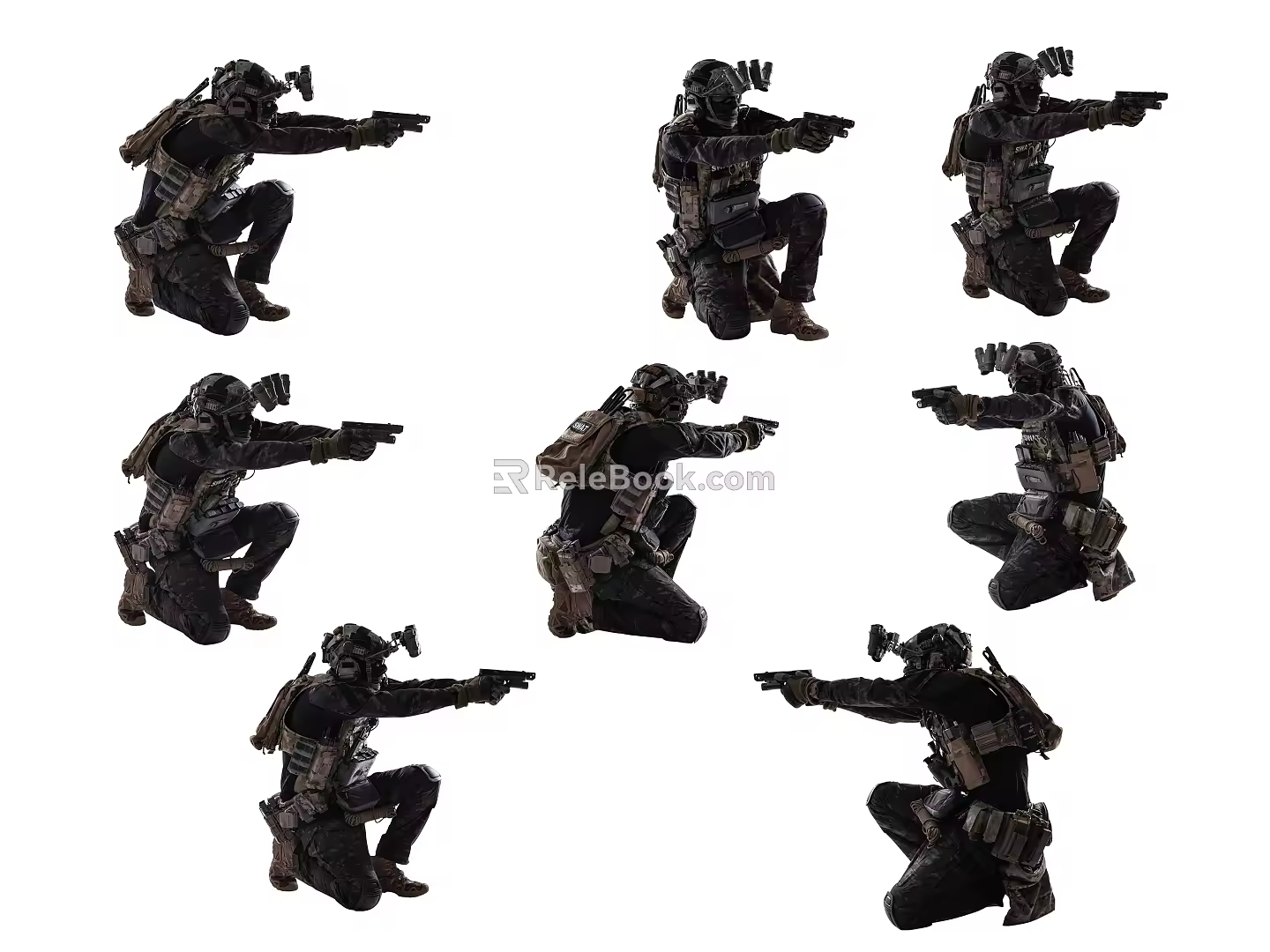 Characters Special Forces 3d model