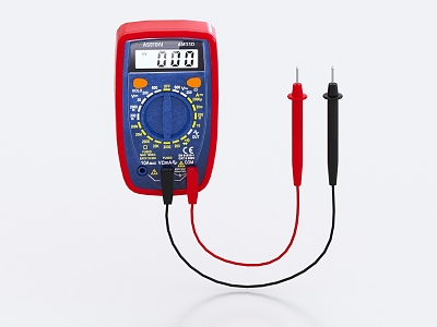 Digital Multimeter Ammeter Abe Meter Voltmeter 3d model