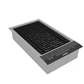 Solis Electric Cooktop With Black Heating Elements Digital Control Panel And Stainless Steel Frame