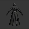 Armored Fantasy Warrior Character With Green Cloak Spiked Gauntlets And Leather Armor