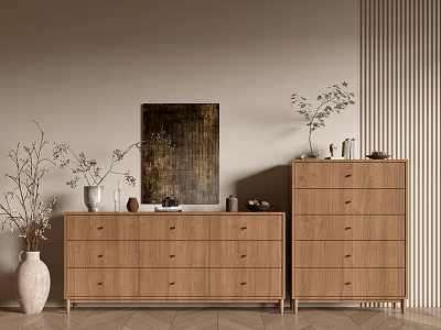 Modern Wood Grain Cabinet Simple Style Cabinet Whole Cabinet Sideboard Balcony Cabinet Storage Cabinet Entrance Cabinet 3d model