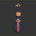 Grenade Grenade Gun Grenade Grenade Ammunition Military Grenade Smoke Bomb Science Fiction Grenade Throwing Weapon 3d model