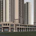 New classical residence in Jianou residential area 3d model