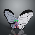 Butterfly Colour Butterfly Tabby Butterfly Leaf Butterfly Flying Animals Flying Insect Insect Animal Game Animal 3d model