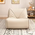 Nordic Lazy Sofa Cream Lazy Sofa Leisure Chair 3d model