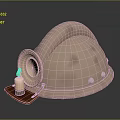 Mast lamp head lamp miner's lamp head-mounted lamp lighting searchlight lamp lighting fixture furniture 3d model
