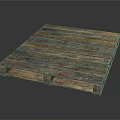 Vintage Wooden Pallet With Multicolored Wood Grain For Home Decor And Storage