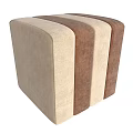 Modern Upholstered Ottoman Footstools in Blue and Gray for Living Room Decor