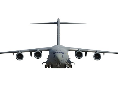 U.S. C17 Global Overlord III C17 Globemaster III Large Military Transport with Simple Animation model