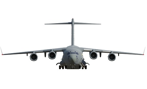 U.S. C17 Global Overlord III C17 Globemaster III Large Military Transport with Simple Animation 3d model