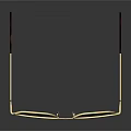 Luxury Gold Hexagonal Jewelry Glasses With Red Temples And Reflective Frames