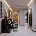 School Music Corridor With Piano Guitars Music Sheets And Modern Lighting Design