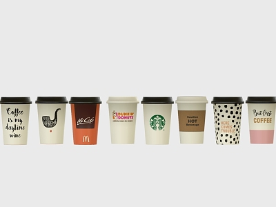 Milk tea cup paper cup tea cup beverage cup model