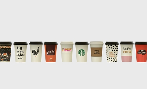 Milk tea cup paper cup tea cup beverage cup 3d model