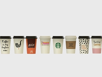 Milk tea cup paper cup tea cup beverage cup 3d model