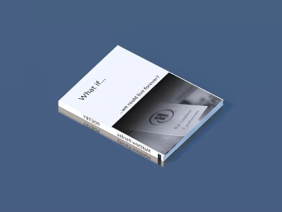 Professional Writing Guide Book With White Black Cover And Simple Logo 3d model