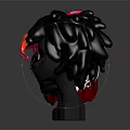 Diverse Head Models Featuring Various Hairstyles And Colorful Hair Silver Black White Pink Curly Black