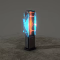 modern heater sci-fi fan convection heater 3d model