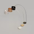 Floor lamp electric lamp floor lamp shade simple 3d model
