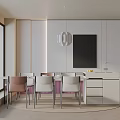 Modern table combination 3d model